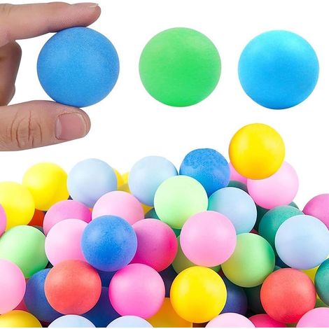 Balles de Ping Pong, Balle de Tennis de Table, Balles de Tennis de Table Colorées 40 mm pour l'entraînement et Les Jeux Décoration Jouets Animaux Enfants et Adultes Jeux Boule (1/5)