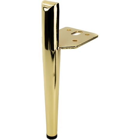 Pata de mueble Pin pata de diseño cromo dorado 15 cm (1/5)