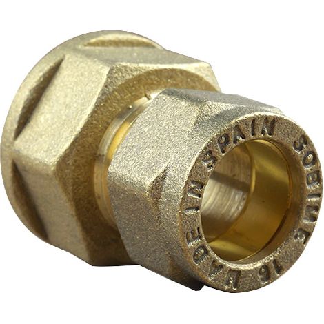 Raccord bicône droit Femelle 3/4" (20/27)-Cuivre 16 (1/3)