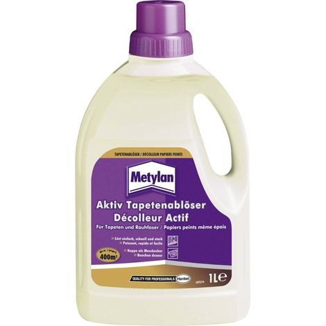 Metylan – Décolleur actif pour papiers peints – Efficace 50% plus rapide – Dosage facile avec indicateur intégré – Formulation concentrée – Contenu 1 l