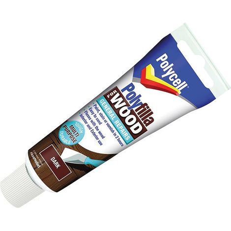 Polycell Polyfilla For Wood General Repairs Tube Dark 330g PLCWGRD330