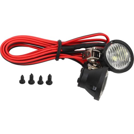 Phare LED Universel pour Voiture RC 1/10 - 2 LED pour Crawler et Modèles Radiocommandés (1/5)