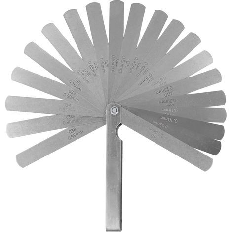 Dickenmessgerät aus Edelstahl, hochpräzises Spaltmessgerät für Maschinenbauingenieure, 0,05 bis 1 mm (1/5)
