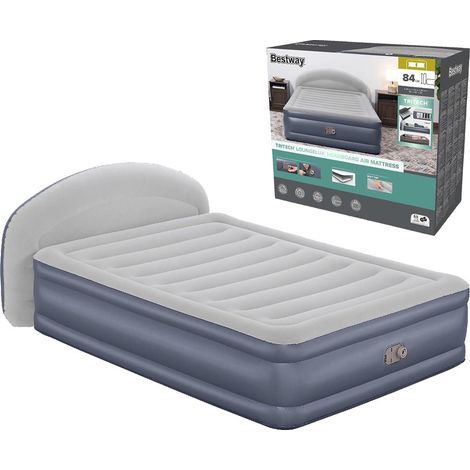 Bestway LoungeLux Luftbett Grau und Schwarz Bequem