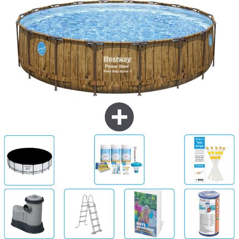 Bestway Bestway Power Steel Ronde - 549x122 cm - 8-pièces  S556