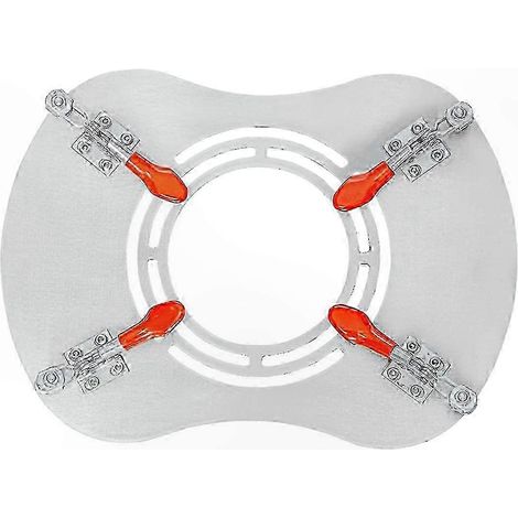 Réhausseur de poêle portatif avec trou de cheminée pour tente chaude, plaque de protection thermique et isolation de conduit, usage extérieur (1/5)