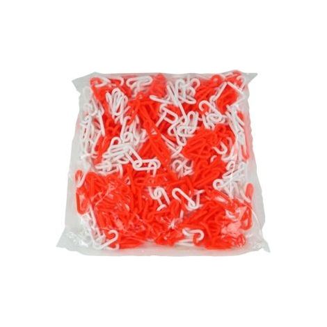 Chaîne Ø 6mm x 25m Orange fluo/Blanc en sac - SIGNAL - 1165380 (1/4)