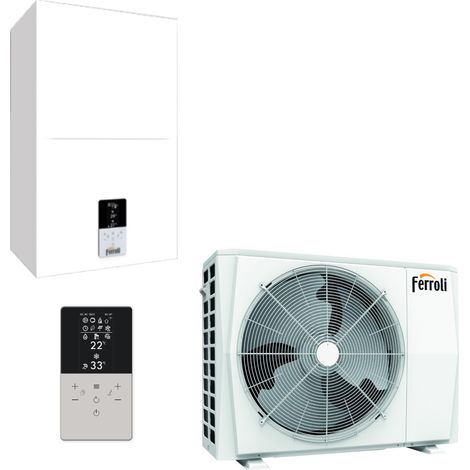 Pompa Di Calore Reversibile Aria-Acqua Inverter Ferroli OMNIA S 3.2 06 R-32 con Comando Incluso