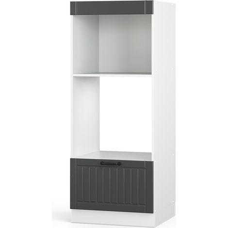Set mobili bagno Fame-Line, Antracite rustico, 60 cm aperto, Vicco