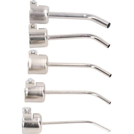 Lot de 5 embouts de pistolet thermique en acier inoxydable pour station de soudage (1/5)