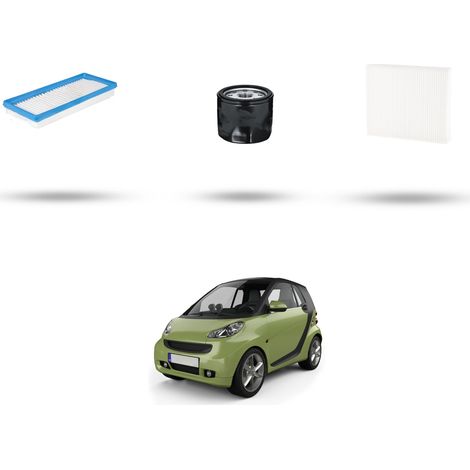 Kit tagliando 3 filtri compatibile con Smart ForTWO II Coupe/Cabrio (451) 1.0 72kw Dal 2007 (1/4)