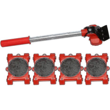 Un ensemble de 5 outils de déménagement de meubles, comprenant des outils de déménagement, des outils pour déplacer des objets lourds, etc. (1/5)