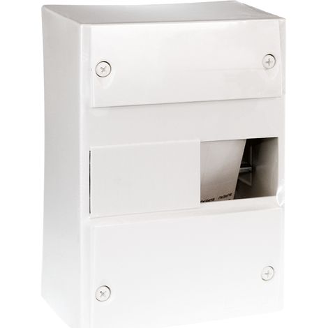 Scatola vuota Eur'ohm 8 moduli con morsetto terra mini guida - EUROHM - 19004 (1/2)