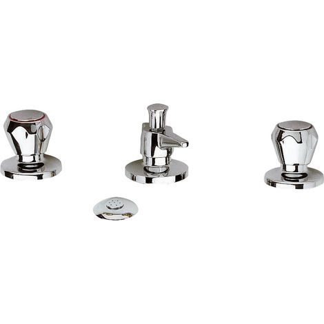 Rubinetto bidet con doccia e scarico - serie 1000-2000