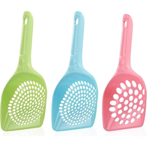3 - Pelle Litière Chat - Accessoire Animal - Nettoyage Quotidien - Matériau PP Durable - Pour Chat Et Petit Animal - Bleu Rose Vert - 25,5x11x4cm (1/5)