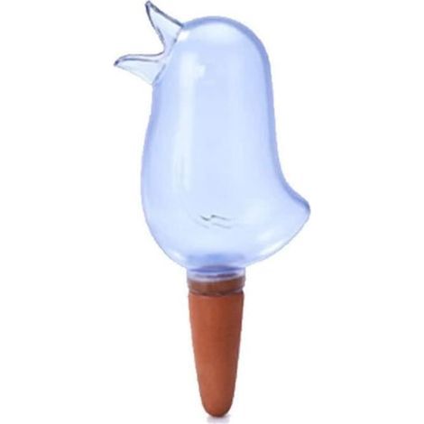 2-Piece Automatic Drip Irrigation System, Slow-Release Bird Shape (Blue)