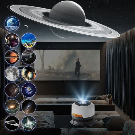 Fokussierbare HD-Projektorlampe – Sternenhimmel- und Milchstraßenprojektorlampe – Sternenregen – Stimmungsleuchte fürs Schlafzimmer – 13 Modelle (1/2)