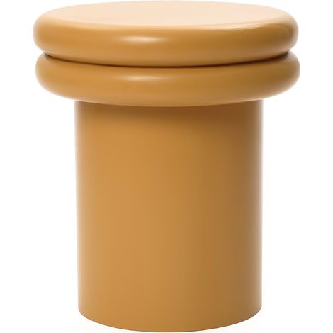 Moderner runder Beistelltisch, Höhe 40 cm – doppelt verstärkte Tischplatte, ideal fürs Wohnzimmer und Schlafzimmer (1/5)