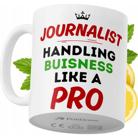 Lustige Kaffeetasse für Journalisten mit witzigem Textdesign – ideal für Geburtstage, Namenstage und Feiertage. Hochwertige Tasse für besondere Anlässe im Büro oder Homeoffice. Farbe: Weiß, 330 ml.
