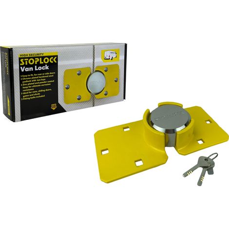 STOPLOCK VAN DOOR LOCK UNIVERSAL HIGH SECURITY PAD LOCK ANTI THEFT SHED HG19900 (1/5)