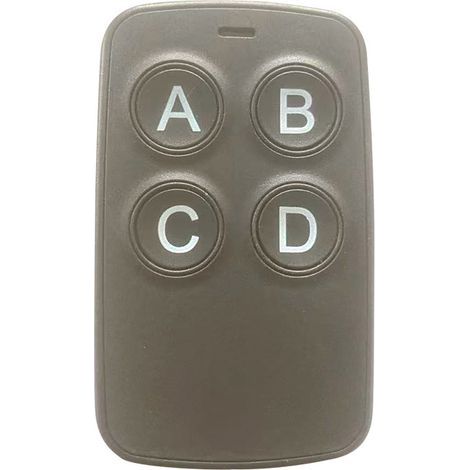 Télécommande sans fil universelle pour volets roulants, portes de garage et barrières d’accès – Fréquence 250–868 MHz, compatible multi-marques, noir yun (1/5)