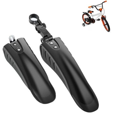 Garde-boue pour Vélo Enfants Ensemble Imperméable Pliable Garde-Boue Avant Arrière Protection Pluie Poussière pour Vélo 12-14 Pouces Matériel PP pour Aventures en Plein Air Famille (1/5)