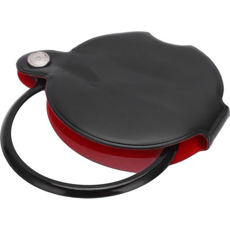 Loupe de poche 3X grossissement, poignée flexible antidérapante en ABS, résistante aux rayures, haute clarté, petite loupe compacte (1/5)