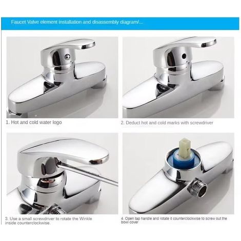Kit De 2 Poignées Universelles Pour Robinet – Argenté, Diamètre 28 Mm, Remplacement Facile