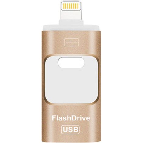 Clé USB - 3 En 1 USB 3.0 - Port USB-C iPhone USB-A - Stockage Externe Pour iPhone iPad Android PC - 64 Go