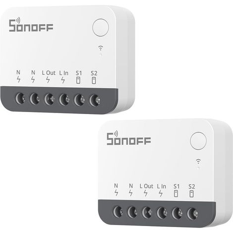 SONOFF ZBMINIR2 Zigbee Smart Switch, funktioniert mit Alexa & Google Home, 2 PACK, erfordert ZigBee Gateway, erfordert neutrale Leitung