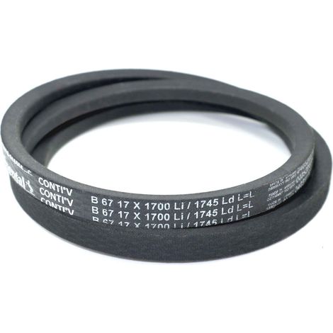 Courroie trapézoidale lisse Contitech Conti V B67 17 x 1700 Li / 1745 Ld