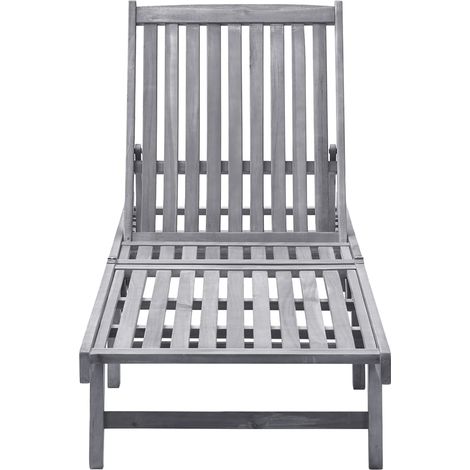 Maison Exclusive - Chaise longue Bois d'acacia solide