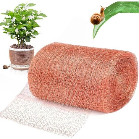 Filet Anti Limaces et Escargots,12.7cm x 9 m Filet en Cuivre Anti Limace,Ruban de Cuivre Contre Les Escargots,pour Protection Graines,Jardin,Grillage Anti Rongeur Limaces et Escargots (1/3)