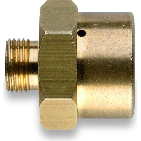 Kemper – Adaptateur gaz M12 à M10 pour chalumeau soudeur – Réducteur laiton – Dimensions 3x2x2 cm – Certification CERTIGAZ