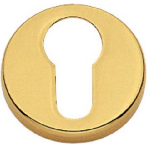 2 x BOCCHETTA TONDA OTTONE FORO YALE ORO