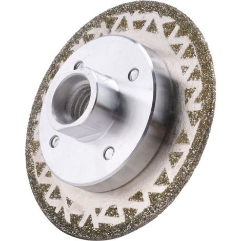 Disque De Ponçage Diamanté - 80 mm - Filetage M14 - Grain 45 - Double Face - Pour Meuleuse D'angle - 1 Pièce (1/4)