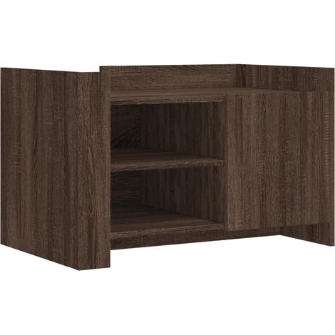 Maison Exclusive - Couchtisch Braun Eichen-Optik 80x50x50 cm Holz