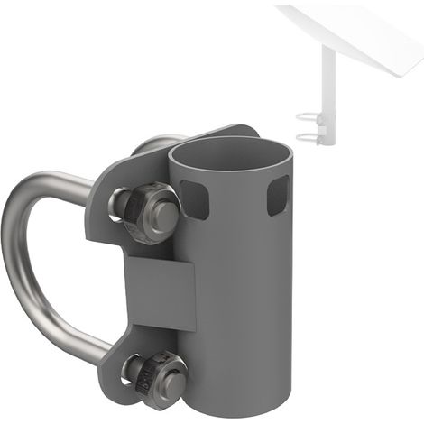 Staffa di montaggio universale a morsetto da 30-50 mm in acciaio inox per antenna satellitare Starlink V2, ideale per camper, yacht, ringhiere, ecc. (1/5)
