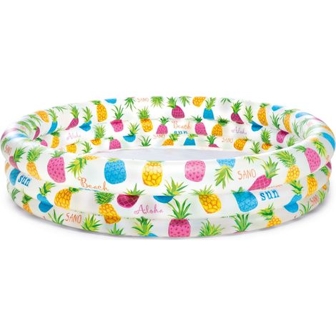 Piscina hinchable de jardín con forma de piña, 132x28 cm, Intex 59431