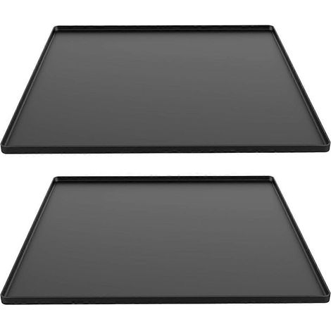 Tapis de protection pour réfrigérateur, mini tapis en silicone, tapis sous réfrigérateur, noir (1/5)