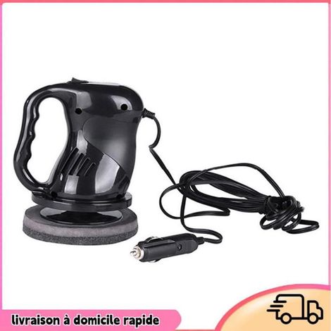 Dilwe Kit polisseur électrique pour voiture, lustreuse polisseuse cire avec 2 tampons (1/4)