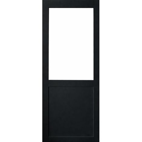 Porte Coulissante Atelier Noir H204 X L63 Sans Meneau (1/4)