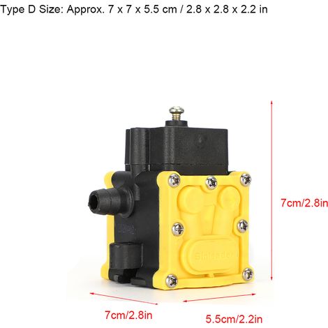 Pompe à diaphragme 12V pour pulvérisateur agricole et jardin, accessoire de pompe à eau électrique durable avec raccords doubles barbelés (1/5)