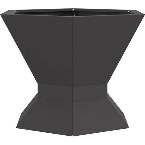Braises noires 50 x 50 x 40 cm Acier (1/4)