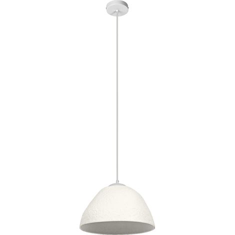 LEDVANCE blanc luminaire suspendu décoratif Camel Bell en métal et papier mâché, E27, diamètre 375 mm, abat-jour en matériau recyclé, durable grâce à une source lumineuse remplaçable, installation sim
