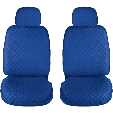 Lupex shop - Coprisedili auto universali, mod. A22, anteriori e posteriori (Set 2pz Anteriori) - colore Blu Chiaro