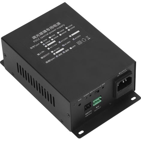 PDLC-Netzteil 200 W, Fernbedienung, Dimmer für Glas, mit Sicherung, für den Hausgebrauch, Eingang: 220 V AC, Ausgang: 60 V AC (1/5)