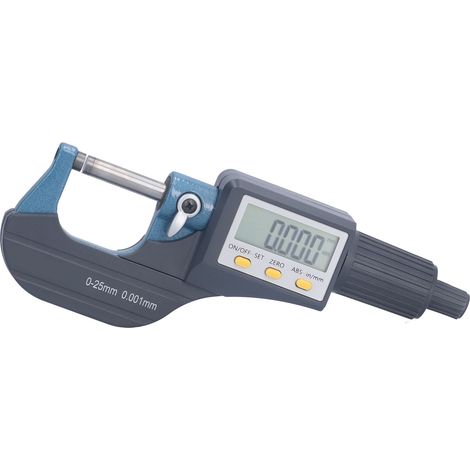 Micromètre numérique, résolution 0,00005 po/0,001 mm, outil de mesure d'épaisseur professionnel, plage de mesure 0-25 mm (1/5)