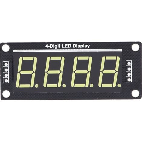 Module d'affichage numérique à segments LED 4 bits 7 segments, module d'horloge PCB 0,56 pouce MRA172C blanc (4 pièces)