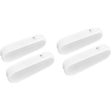 Poids de Cordon de Rideau, Lot de 4 pendentifs en Plastique pour Stores verticaux et Rideaux - Blanc (1/5)